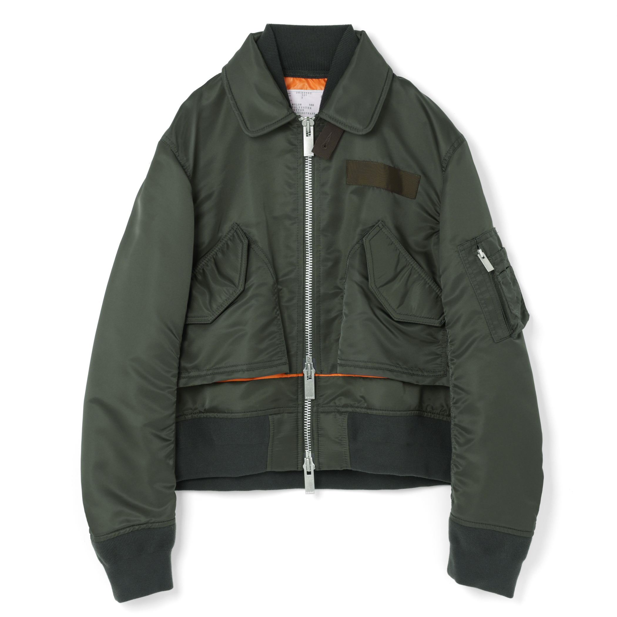 SACAI＜サカイ＞ ナイロンツイル ジップアップブルゾン