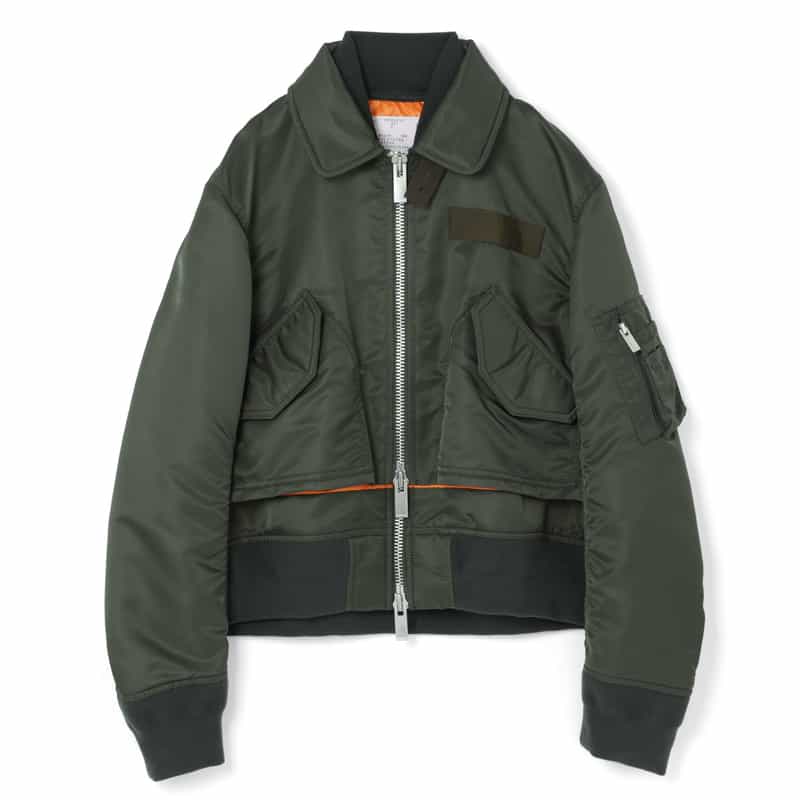 SACAI SACAI＜サカイ＞ ナイロンツイル ジップアップブルゾン NAVY