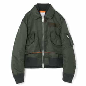 SACAI＜サカイ＞ ナイロンツイル ジップアップブルゾン