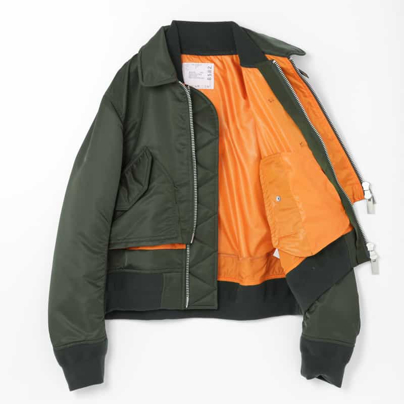 SACAI SACAI＜サカイ＞ ナイロンツイル ジップアップブルゾン NAVY