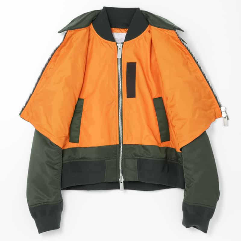 SACAI SACAI＜サカイ＞ ナイロンツイル ジップアップブルゾン NAVY