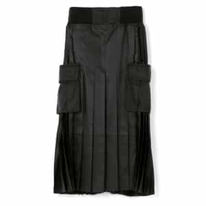 SACAI＜サカイ＞ ポケット付きナイロンツイルプリーツスカート