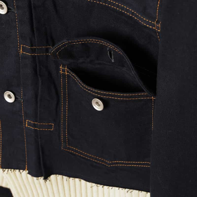 SACAI SACAI＜サカイ＞ コンビネーションデニムジャケット NAVY