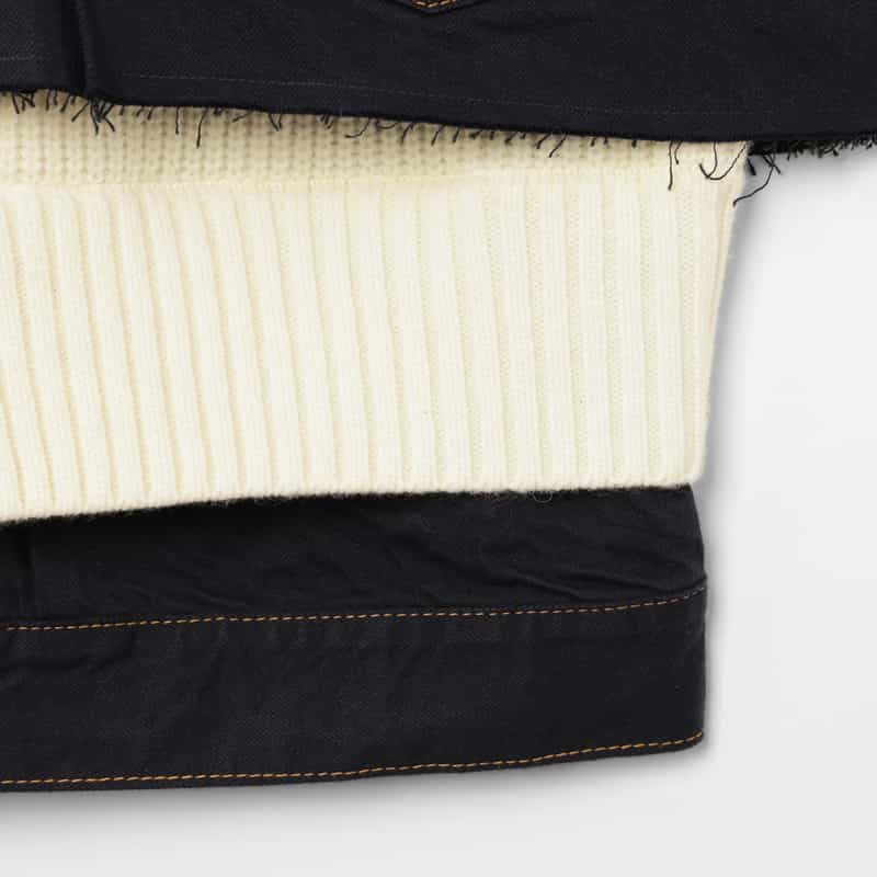 SACAI SACAI＜サカイ＞ コンビネーションデニムジャケット NAVY