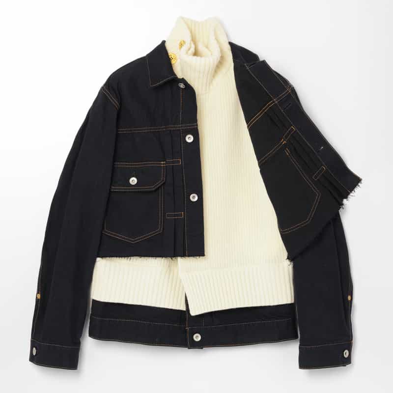 SACAI SACAI＜サカイ＞ コンビネーションデニムジャケット NAVY