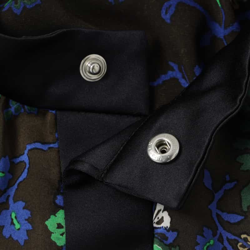 SACAI SACAI ＜サカイ＞ ハーフスリーブ フローラル柄ブラウス BROWN