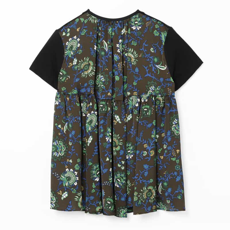SACAI SACAI ＜サカイ＞ フローラル柄カットソー BROWN