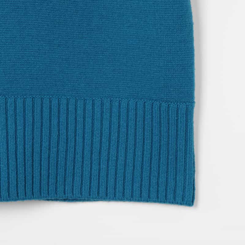 SACAI SACAI＜サカイ＞ クルーネックニットプルオーバー BLUE