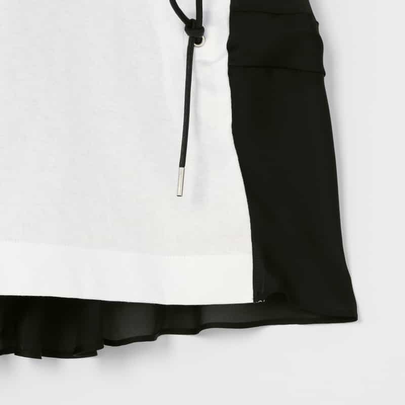 SACAI SACAI＜サカイ＞ ドローストリング付きグラフィックTシャツ WHITE