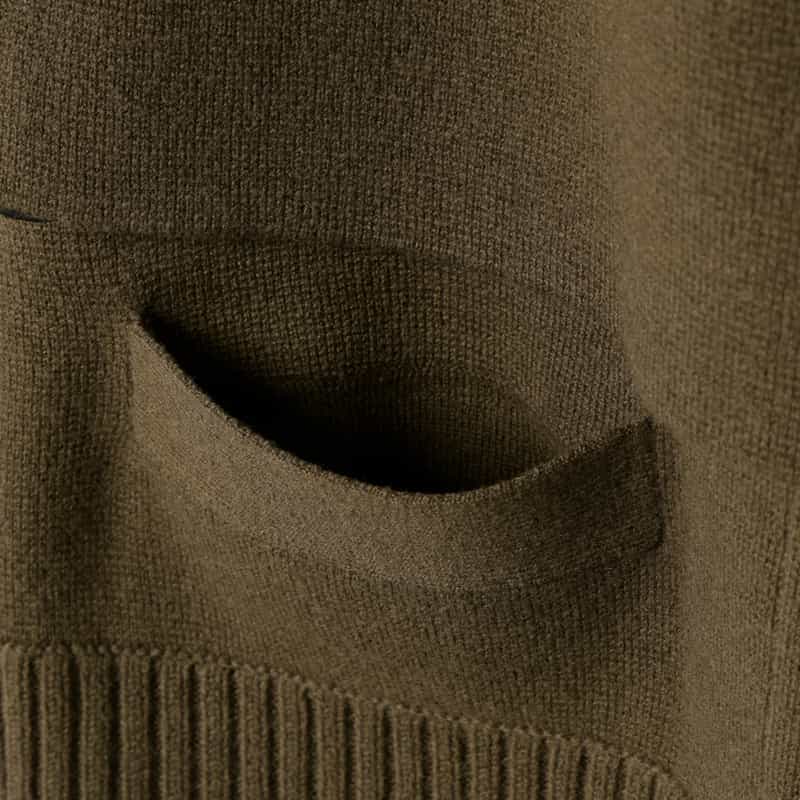 SACAI SACAI＜サカイ＞ タイ付きウールニットカーディガン BROWN