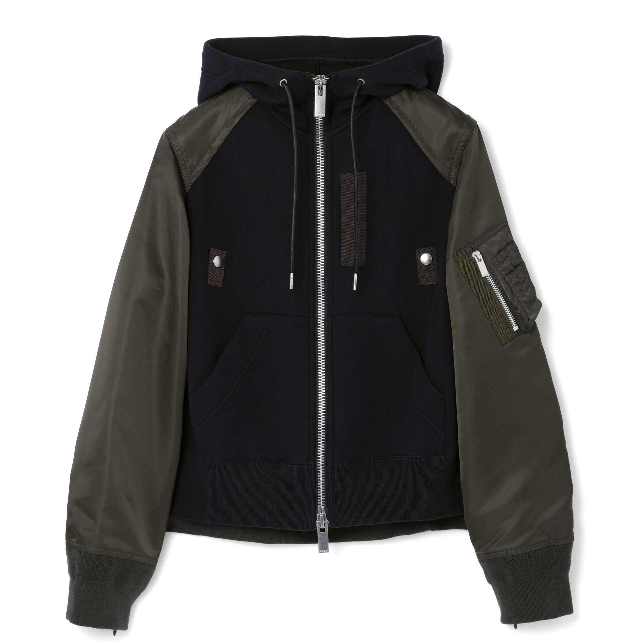 SACAI＜サカイ＞ コンビネーションジップアップパーカー