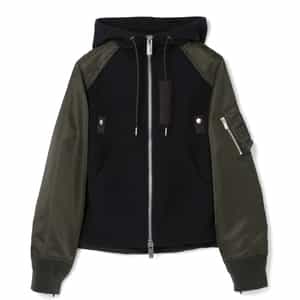 SACAI＜サカイ＞ コンビネーションジップアップパーカー
