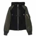 SACAI＜サカイ＞ コンビネーションジップアップパーカー