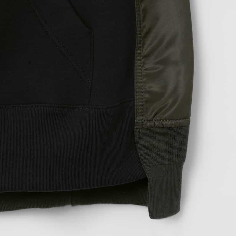 SACAI SACAI＜サカイ＞ コンビネーションジップアップパーカー NAVY