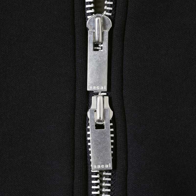 SACAI SACAI＜サカイ＞ コンビネーションジップアップパーカー NAVY