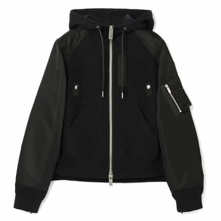 SACAI＜サカイ＞ コンビネーションジップアップパーカー