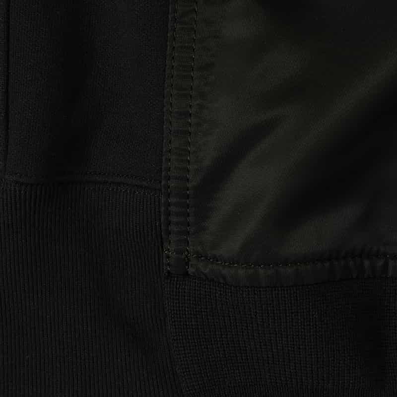 SACAI SACAI＜サカイ＞ コンビネーションジップアップパーカー BLACK