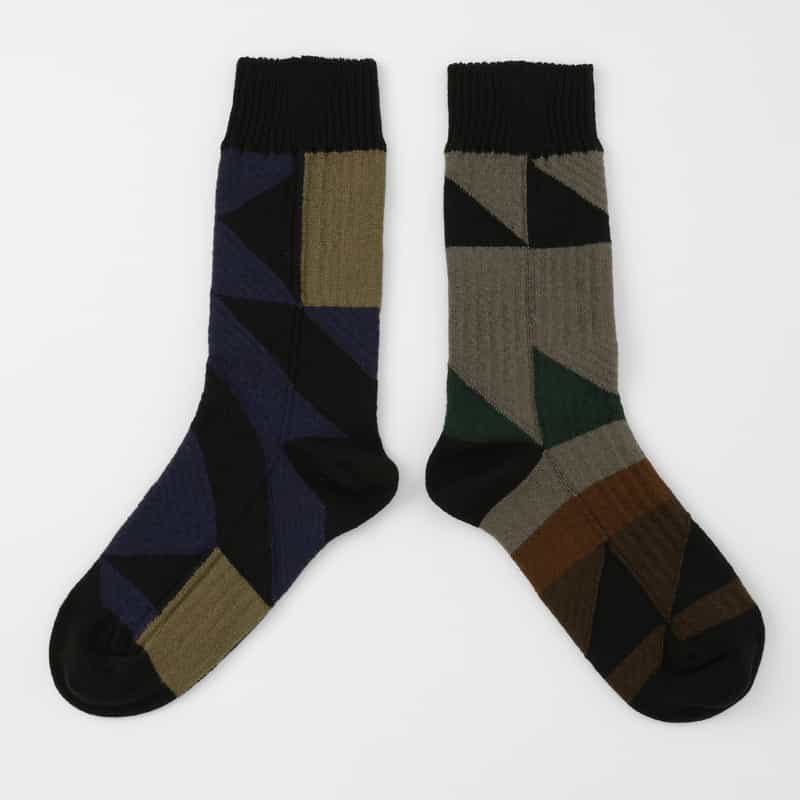 SACAI SACAI＜サカイ＞ キルトリブソックス BROWN