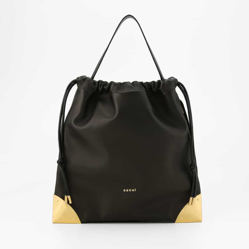 SACAI SACAI＜サカイ＞ レザーハンドバッグ BLACK