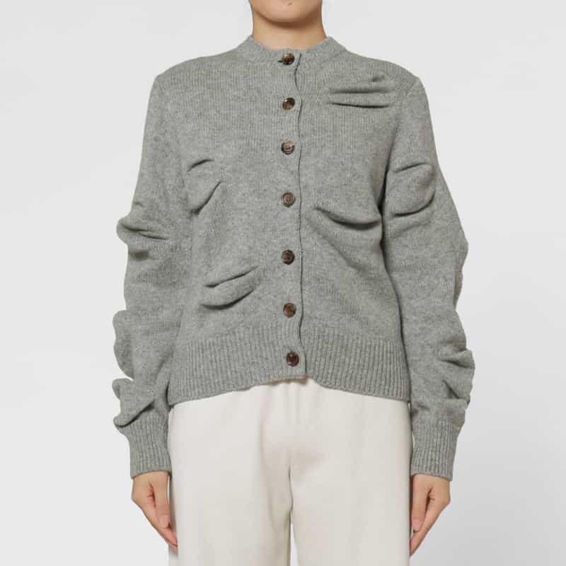 PILLINGS PILLINGS ＜ピリングス＞ バーニーズ　ニューヨーク限定 ウールニットカーディガン GRAY