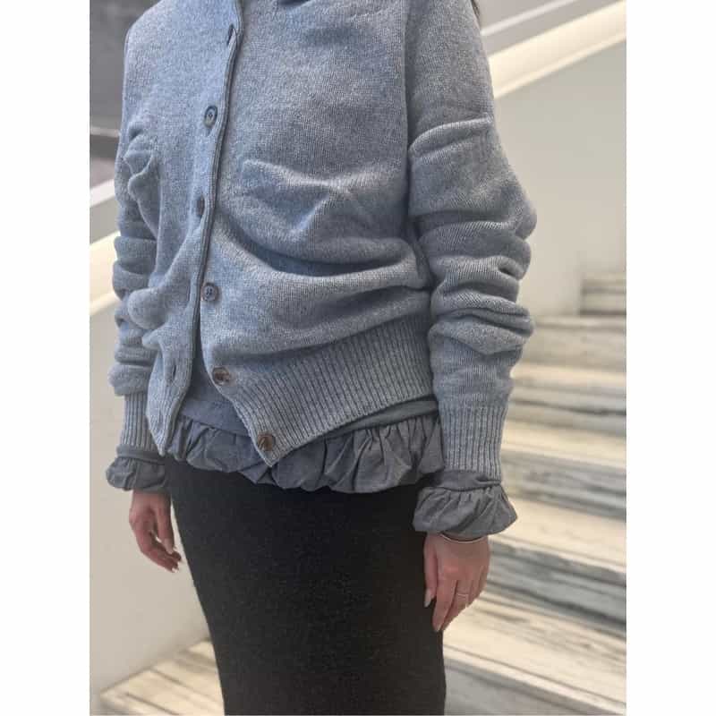 PILLINGS PILLINGS ＜ピリングス＞ バーニーズ　ニューヨーク限定 ウールニットカーディガン GRAY