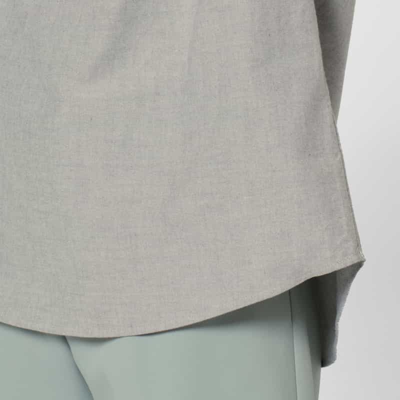 PILLINGS PILLINGS ＜ピリングス＞ ワイドネックブラウス GRAY