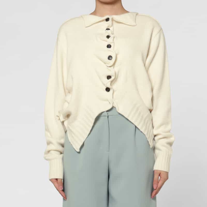 PILLINGS PILLINGS ＜ピリングス＞ バーニーズ　ニューヨーク限定 カシミヤニットカーディガン WHITE