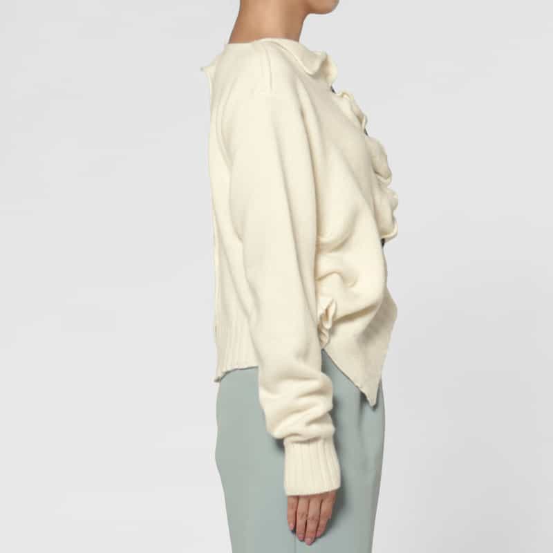 PILLINGS PILLINGS ＜ピリングス＞ バーニーズ　ニューヨーク限定 カシミヤニットカーディガン WHITE