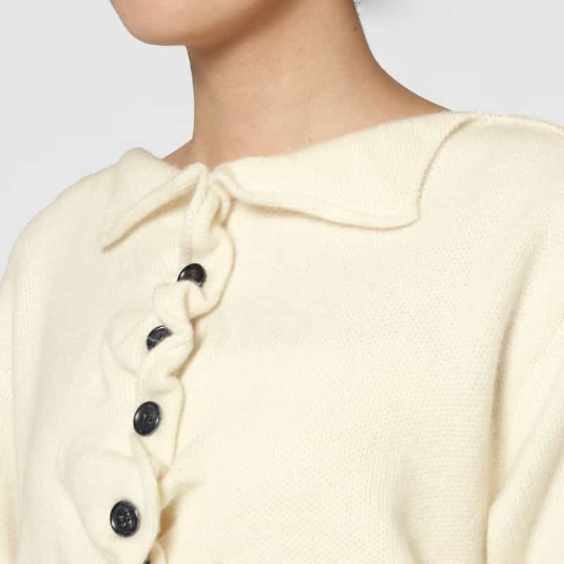 PILLINGS PILLINGS ＜ピリングス＞ バーニーズ　ニューヨーク限定 カシミヤニットカーディガン WHITE