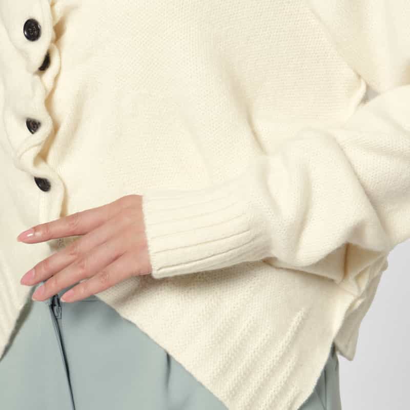 PILLINGS PILLINGS ＜ピリングス＞ バーニーズ　ニューヨーク限定 カシミヤニットカーディガン WHITE