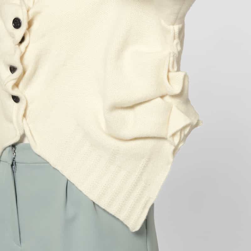 PILLINGS PILLINGS ＜ピリングス＞ バーニーズ　ニューヨーク限定 カシミヤニットカーディガン WHITE