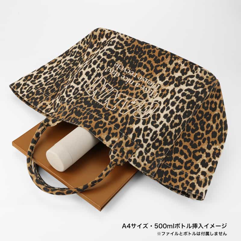 GANNI GANNI ＜ガニー＞ レオパードプリント ロゴトートバッグ MULTI COLOR