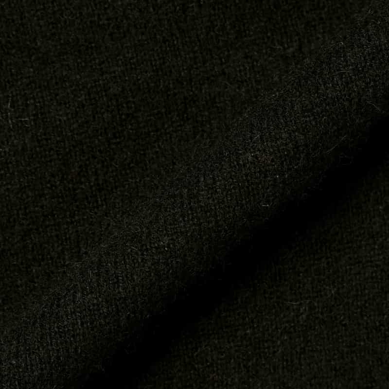 BARNEYS NEW YORK カシミヤ クルーネックニットプルオーバー BLACK