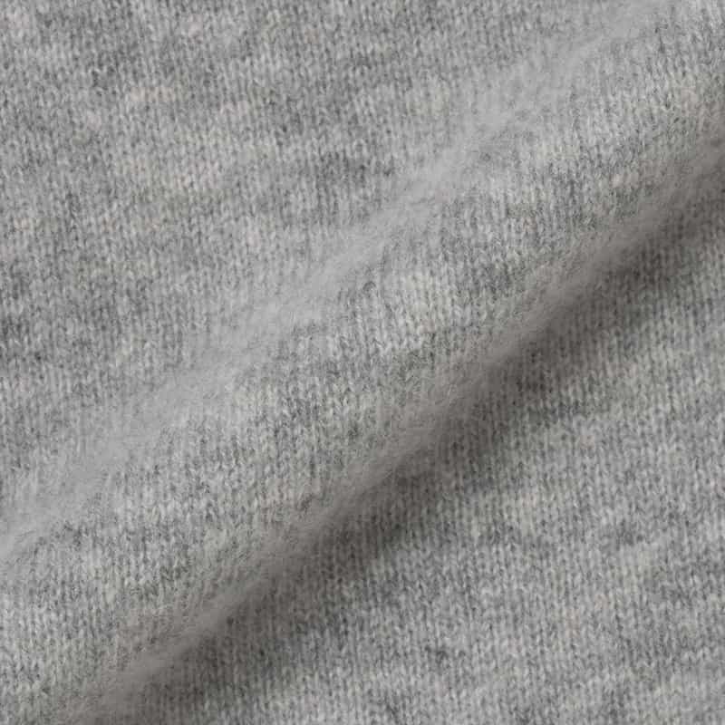 BARNEYS NEW YORK カシミヤ クルーネックニットプルオーバー GRAY