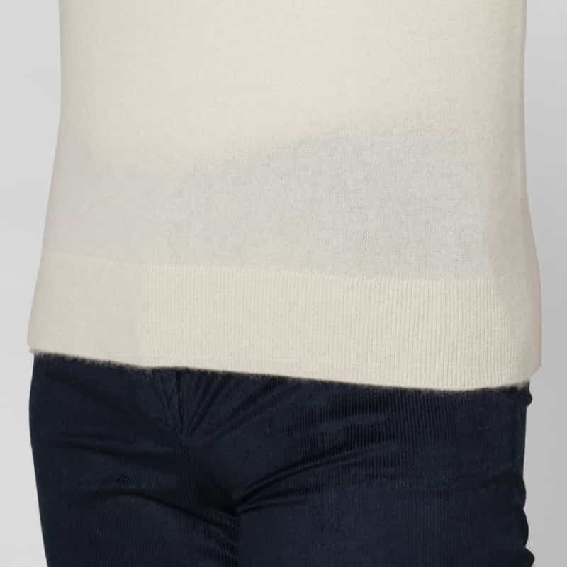 BARNEYS NEW YORK カシミヤ モックネックニットプルオーバー IVORY