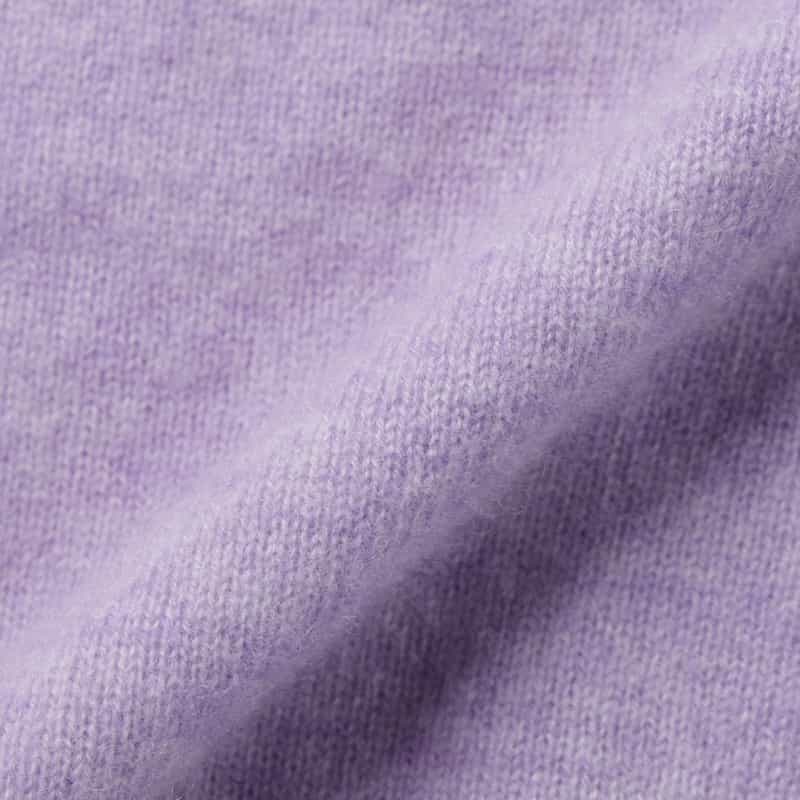 BARNEYS NEW YORK カシミヤ モックネックニットプルオーバー LIGHT PURPLE