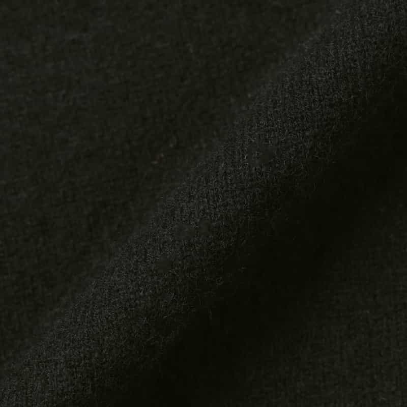 BARNEYS NEW YORK カシミヤ モックネックニットプルオーバー BLACK