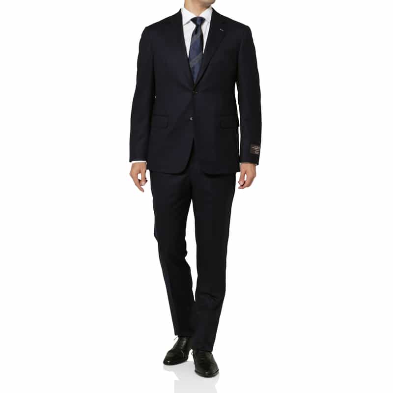 BARNEYS NEW YORK ウールフランネル素材スーツ“MADISON" NAVY