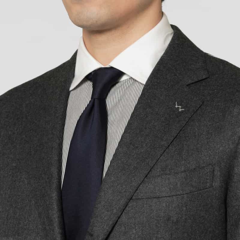 BARNEYS NEW YORK ウールフランネル素材スーツ“MADISON" GRAY