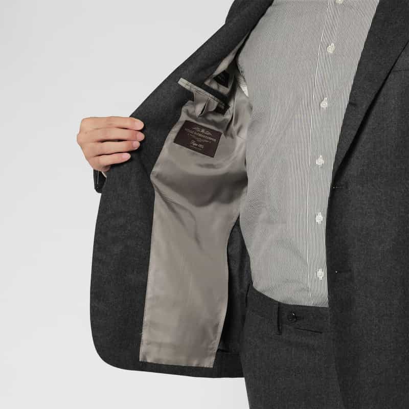 BARNEYS NEW YORK ウールフランネル素材スーツ“MADISON" GRAY