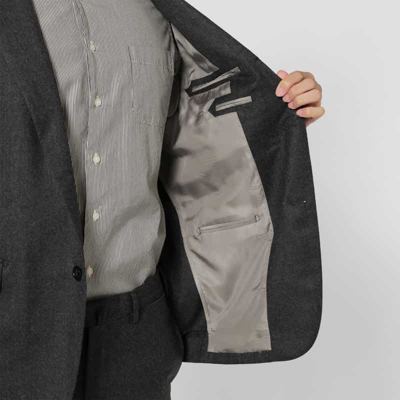 BARNEYS NEW YORK ウールフランネル素材スーツ“MADISON" GRAY