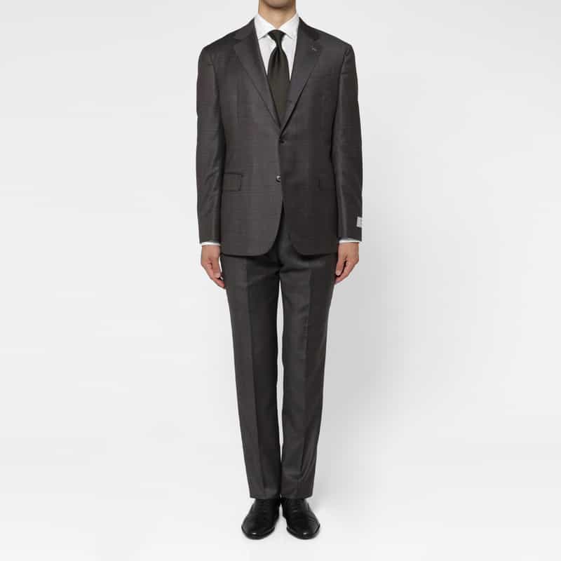BARNEYS NEW YORK ウィンドウペンチェック柄スーツ"MADISON" GRAY