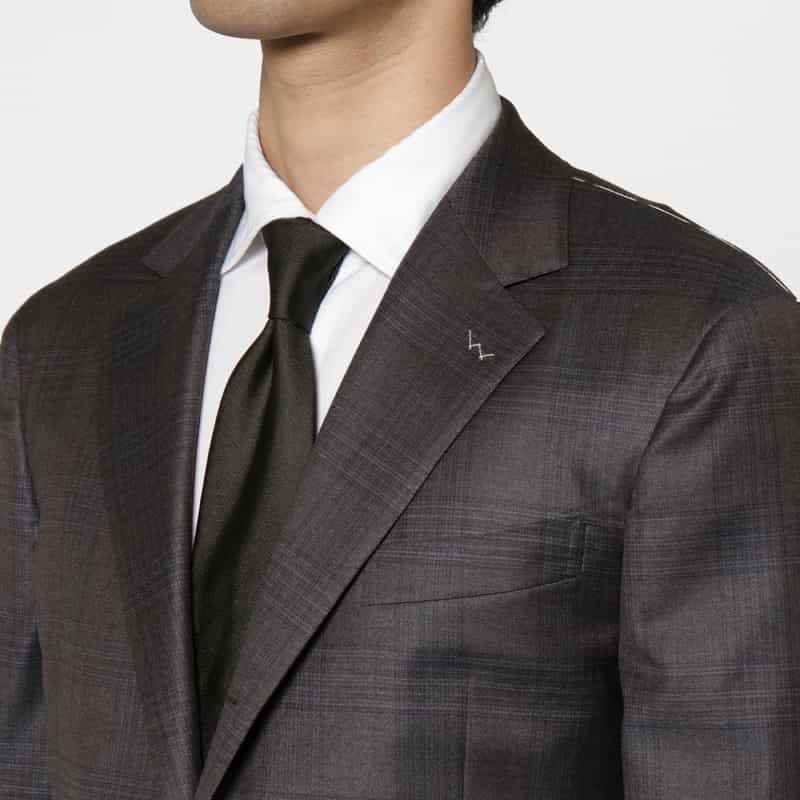 BARNEYS NEW YORK ウィンドウペンチェック柄スーツ"MADISON" GRAY