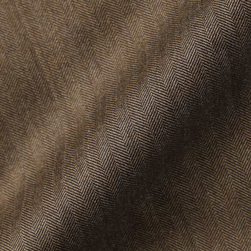 BARNEYS NEW YORK ヘリンボーン柄ダブルブレストスーツ“BROOKLYN" BROWN