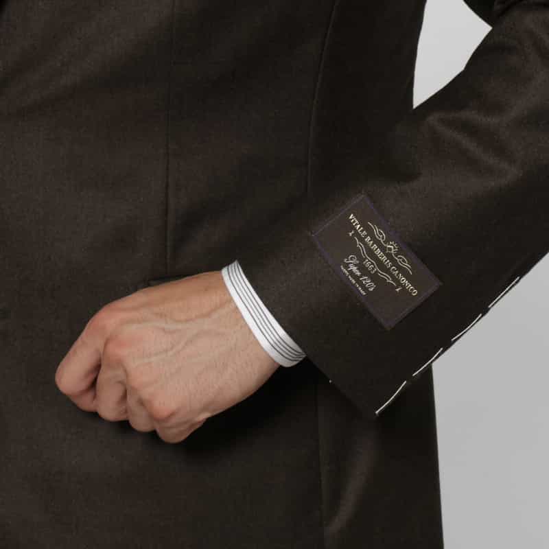 BARNEYS NEW YORK ウールフランネル素材スーツ"MADISON" BROWN