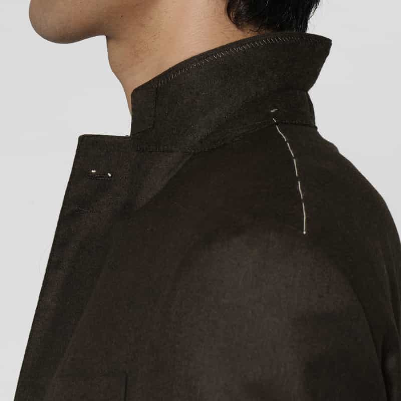 BARNEYS NEW YORK ウールフランネル素材スーツ"MADISON" BROWN