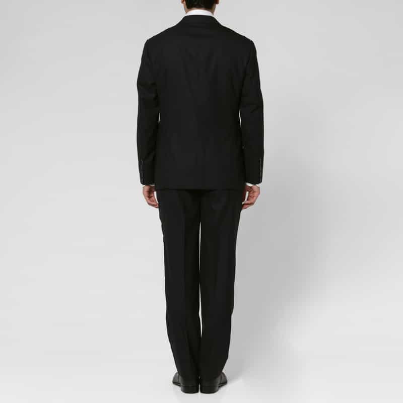 BARNEYS NEW YORK ストライプ柄ダブルブレストスーツ“BROOKLYN" BLACK