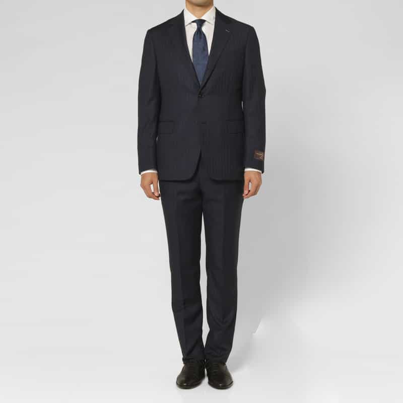 BARNEYS NEW YORK ストライプ柄スーツ“MADISON" NAVY
