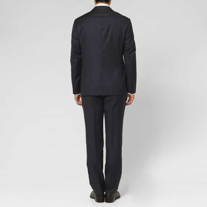 BARNEYS NEW YORK ストライプ柄スーツ“MADISON" NAVY