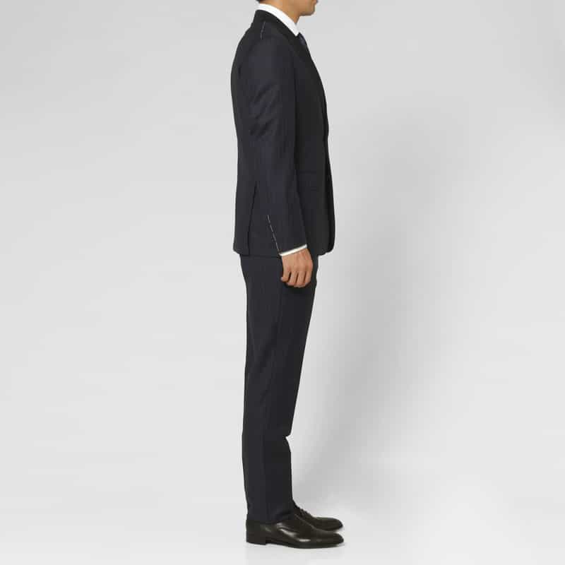 BARNEYS NEW YORK ストライプ柄スーツ“MADISON" NAVY